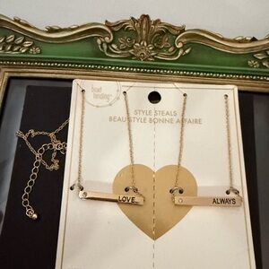 Gold 'Love Always' Necklace Set